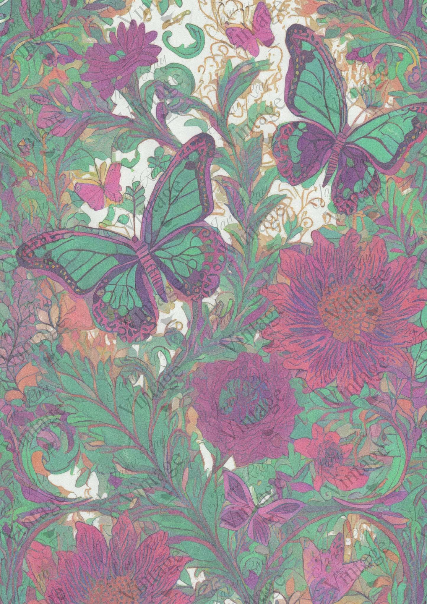 Maximalist Butterfly | JRV A4 Rice Paper