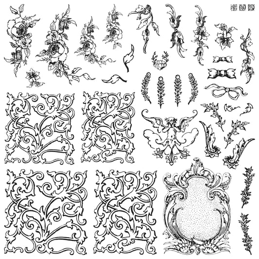 Iron Orchid Designs Alphabellies | IOD Decor Stamp