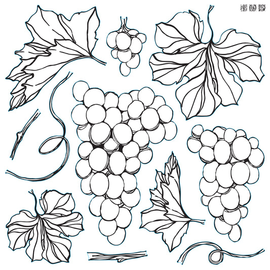 Iron Orchid Designs Grapes* | IOD Decor Stamp