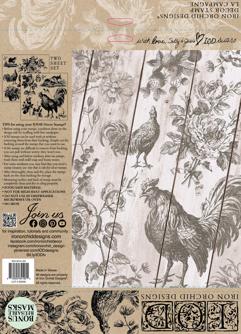 La Campagne | Stamp | IOD Iron Orchid Designs