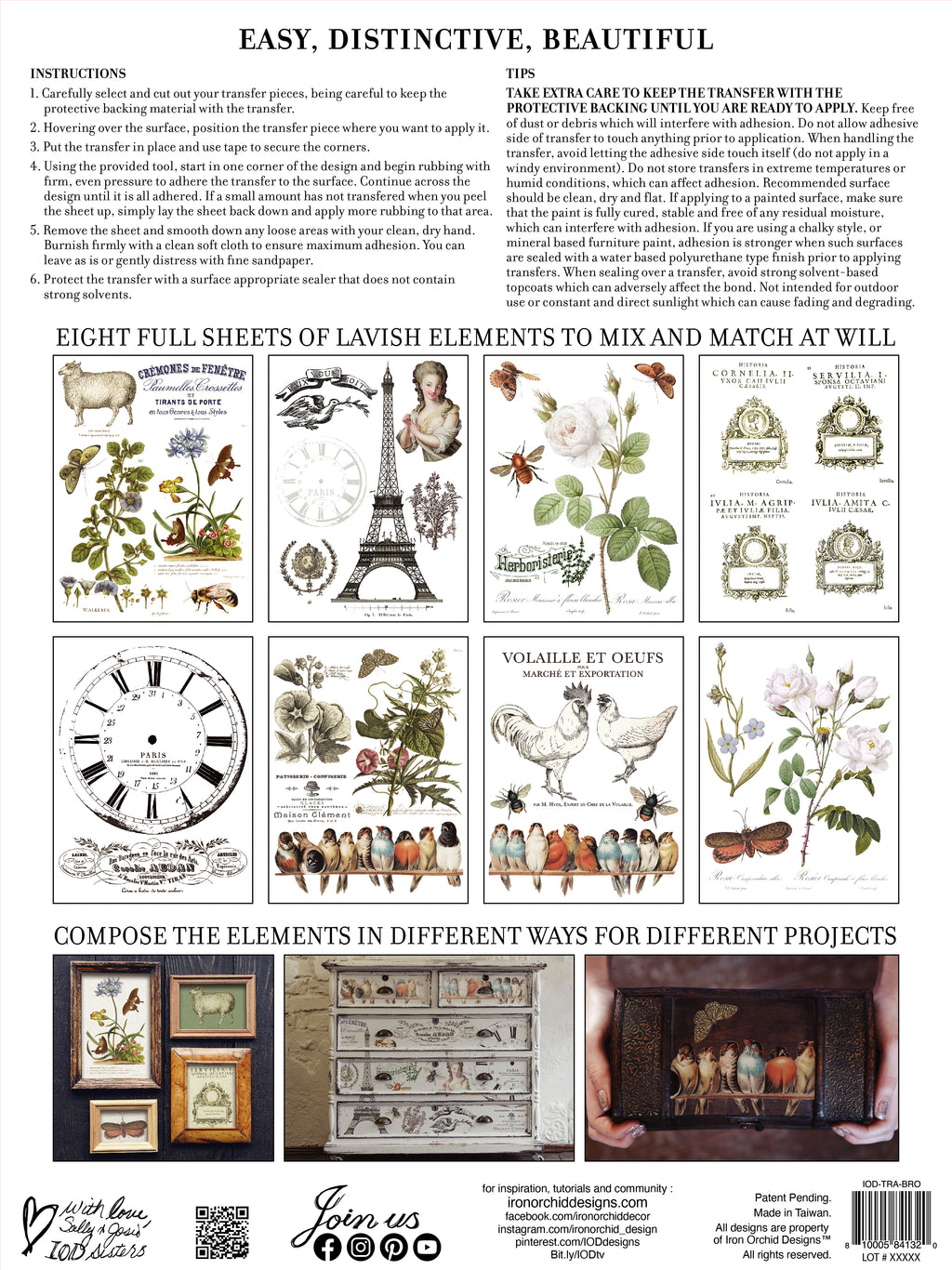 Brocante | Transfer | IOD Iron Orchid Designs