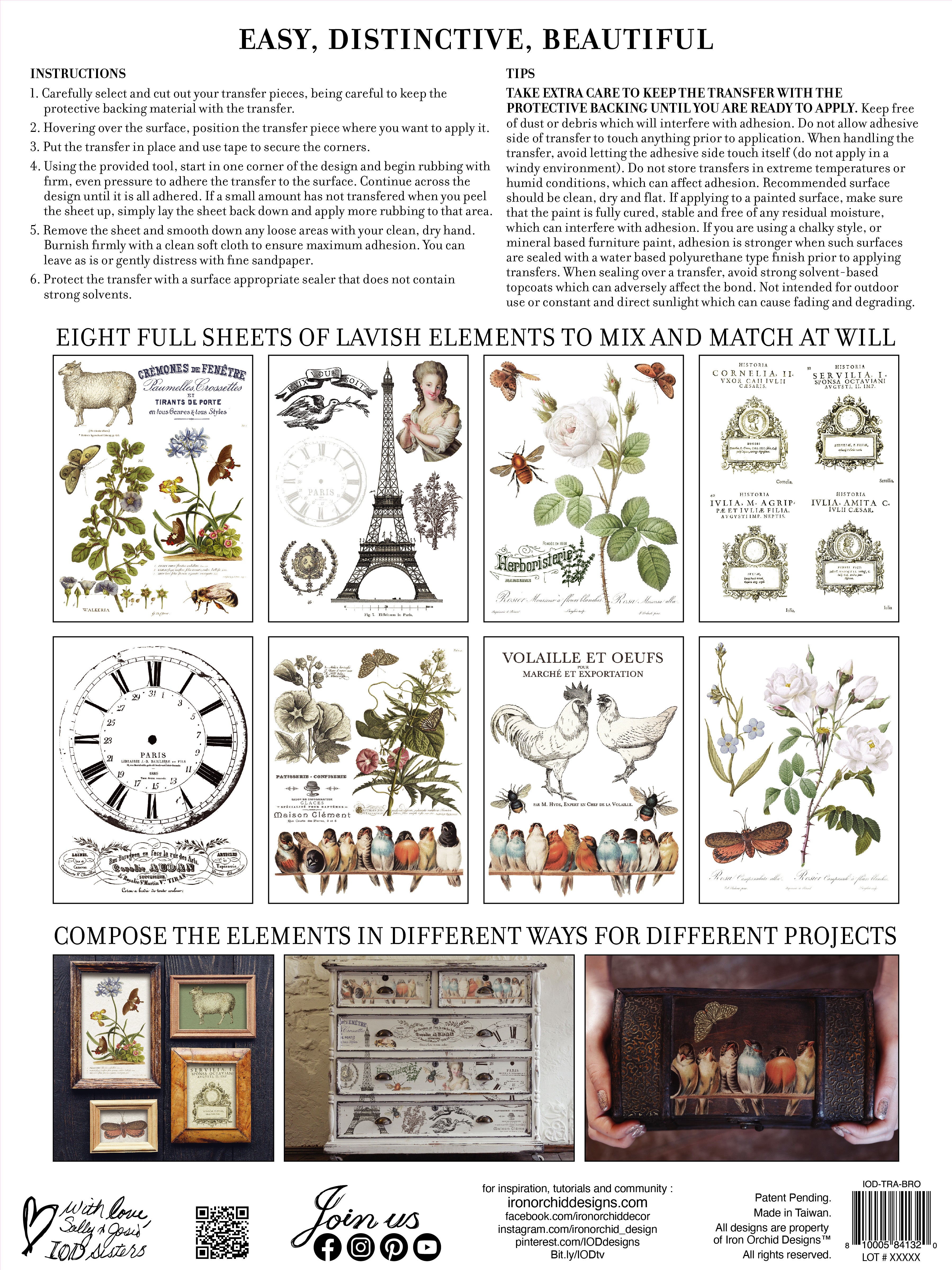 Brocante | Transfer | IOD Iron Orchid Designs