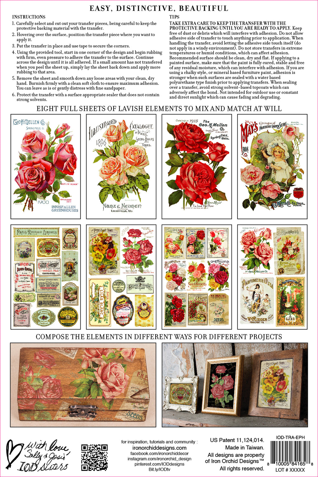 Ephemeral Melange | Transfer | IOD Iron Orchid Designs