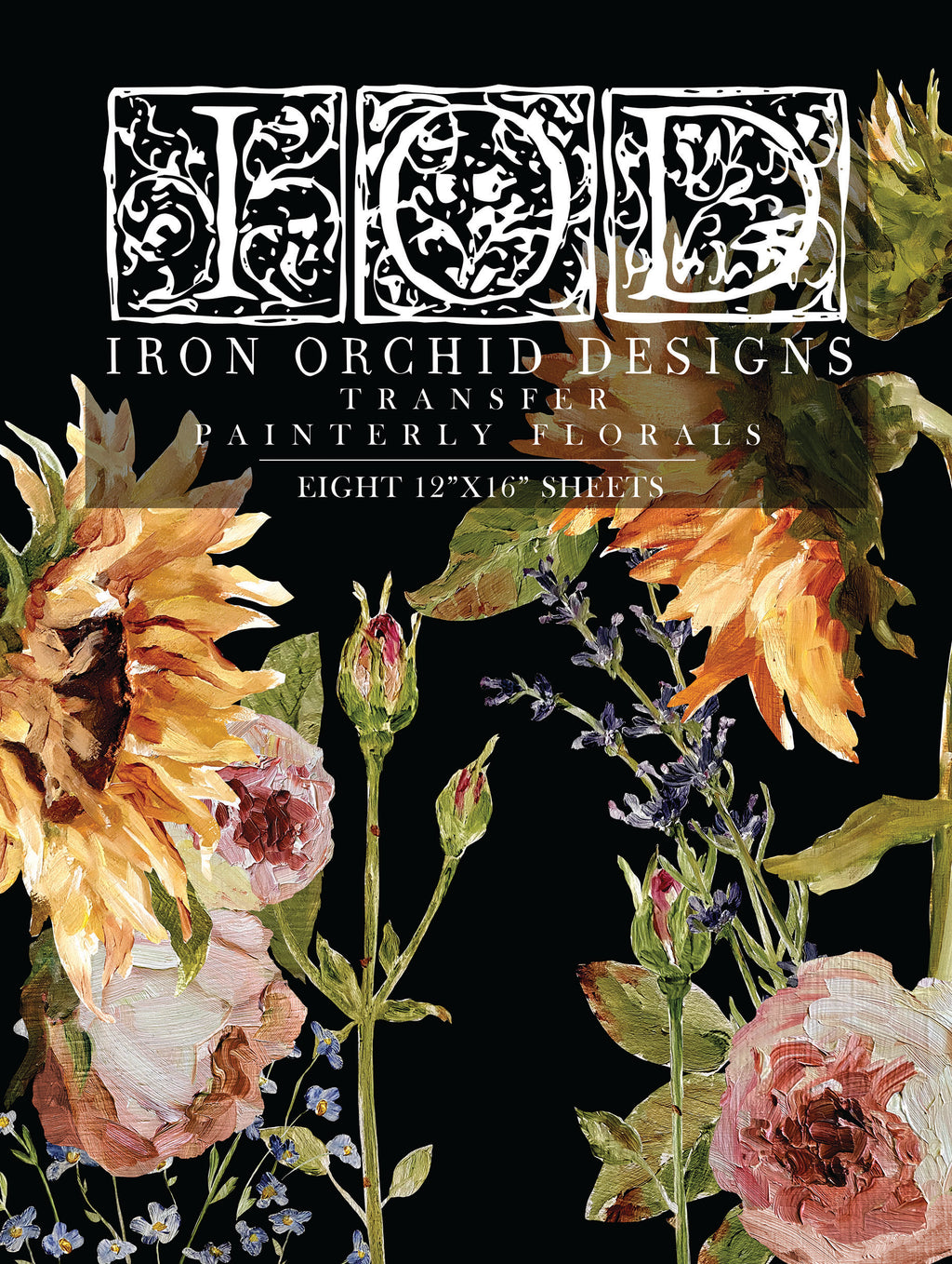 Painterly Florals | Transfer | IOD Iron Orchid Designs