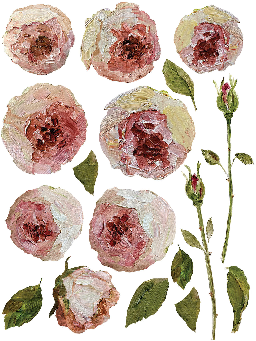 Painterly Florals | Transfer | IOD Iron Orchid Designs