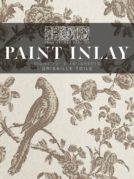 Iron Orchid Designs Grisaille Toile | IOD Paint Inlay
