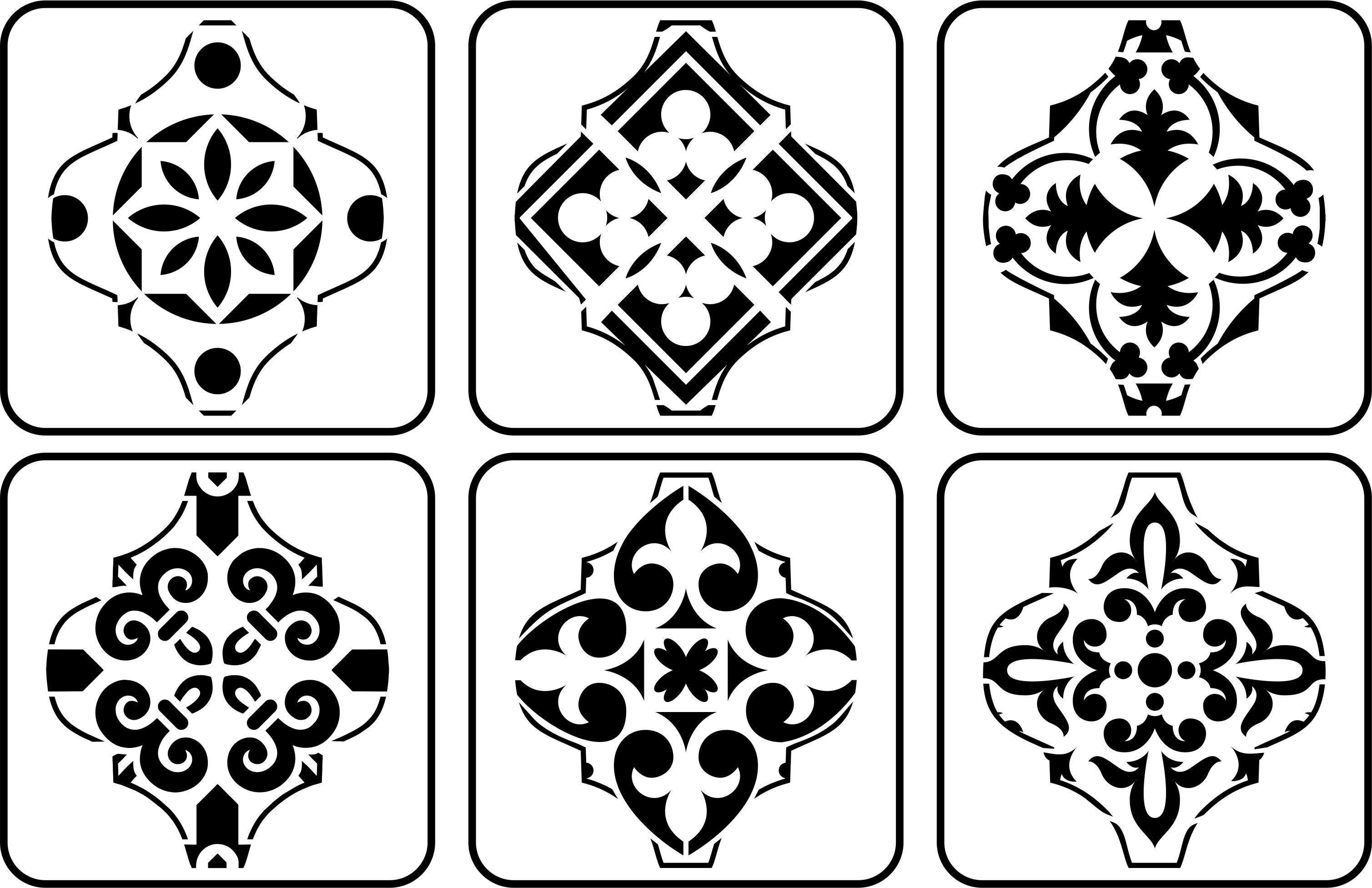 Arabesque Mini Set | JRV Stencils