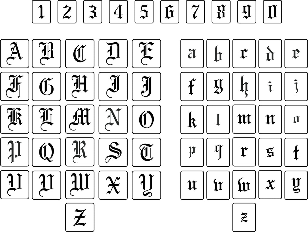 Old World Font | JRV Stencils