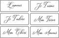 Valentine's French Word Pack | JRV Stencils