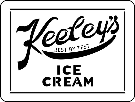 Keeley's Ice Cream | JRV Stencils