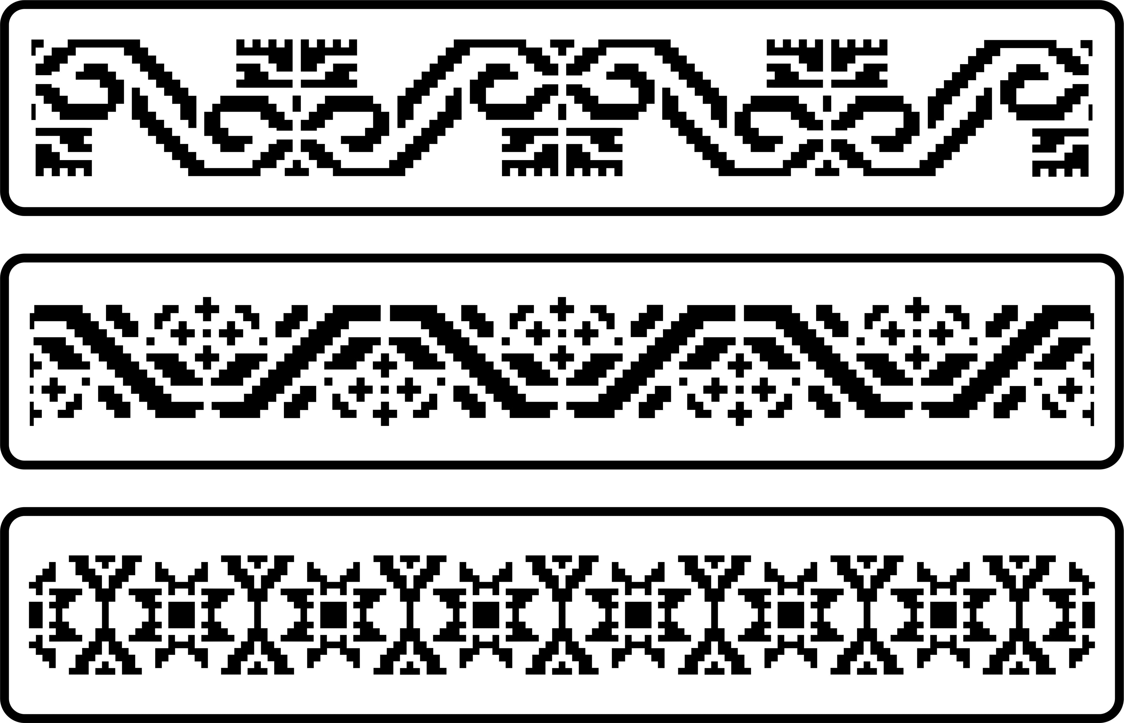 Mexican Embroidery Border Set | JRV Stencils