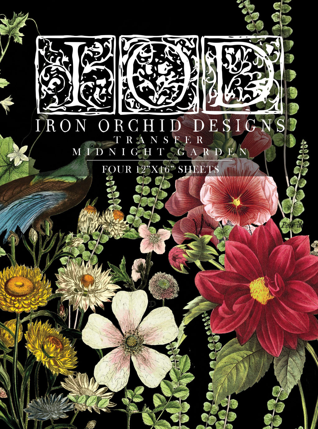 Midnight Garden | Transfer | IOD Iron Orchid Designs