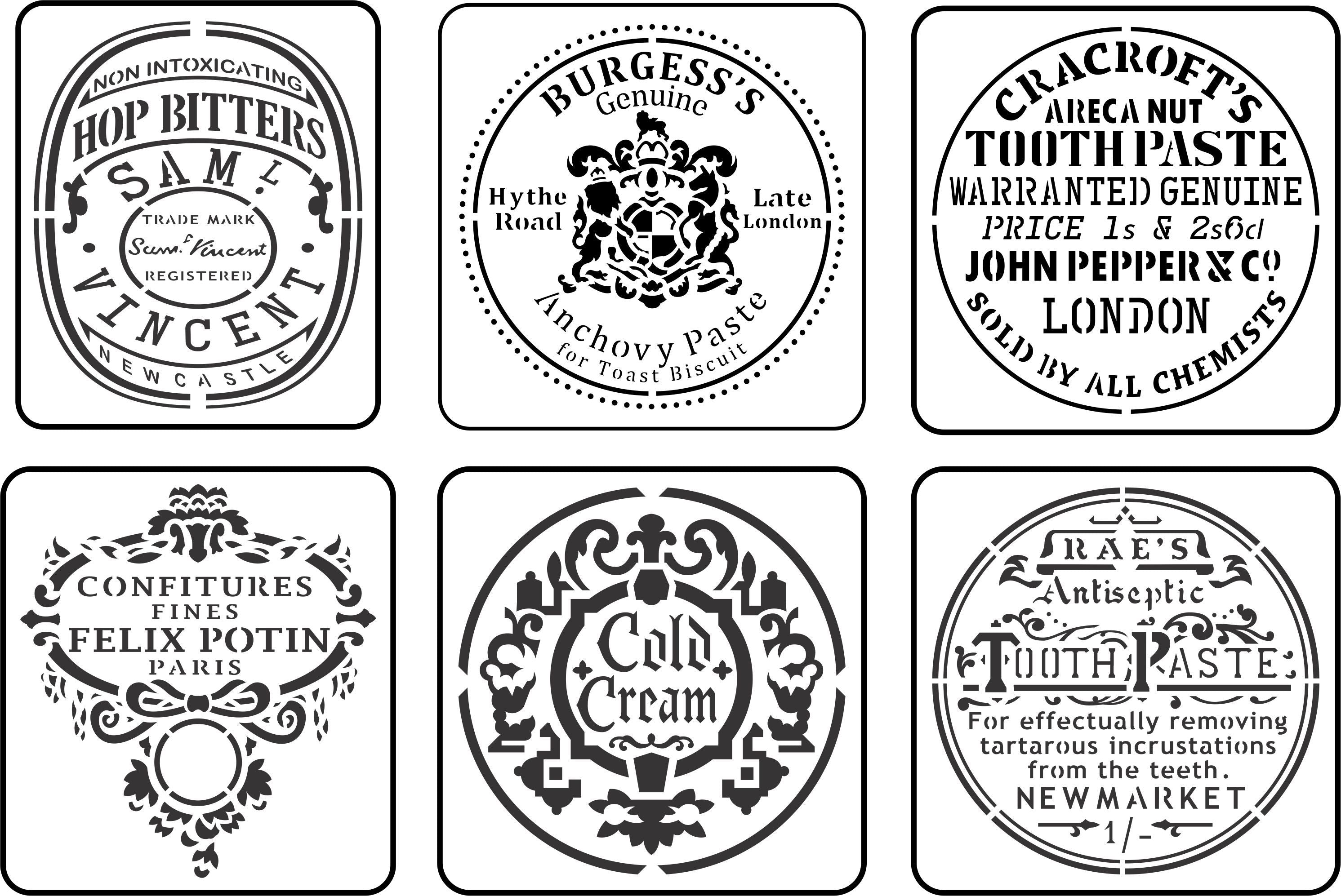 Mini Jar Label Pack | JRV Stencils