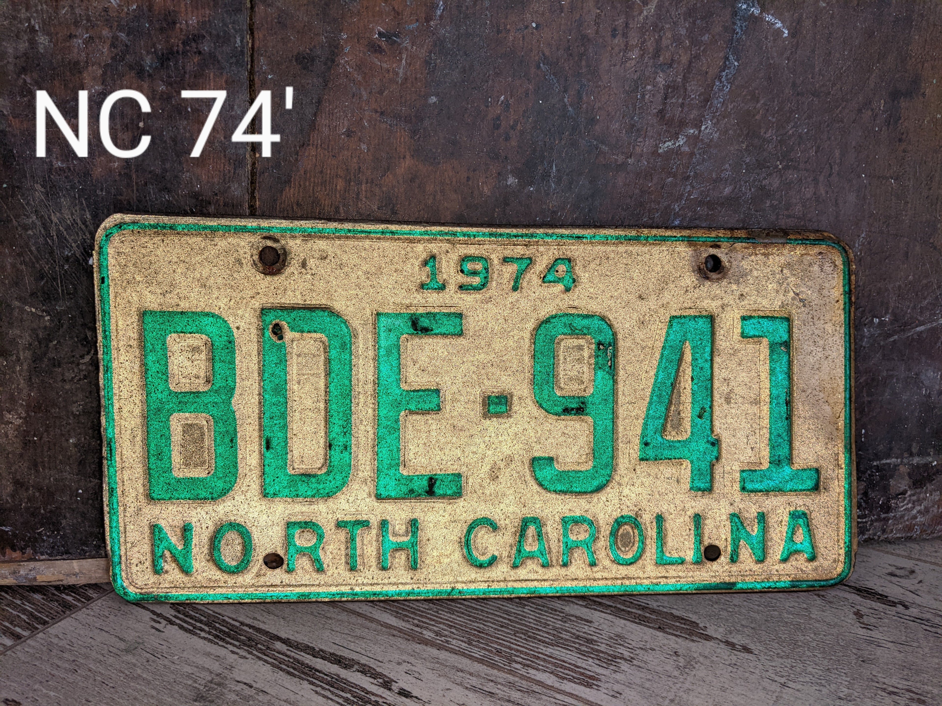 Vintage License Plate
