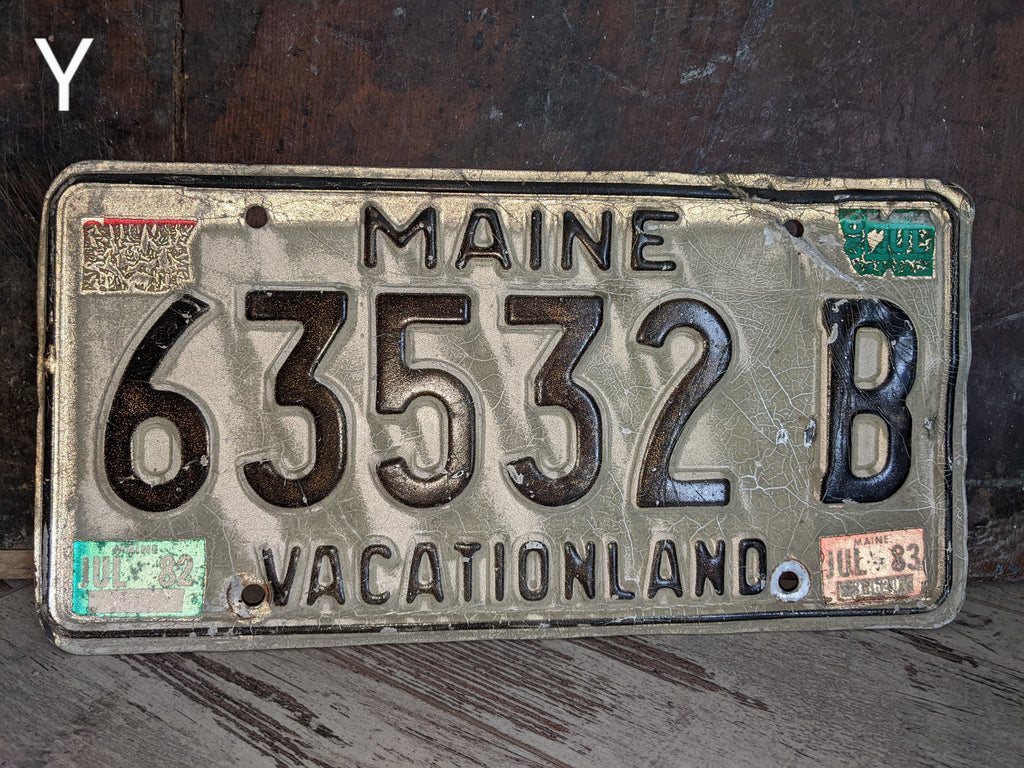 Vintage License Plate