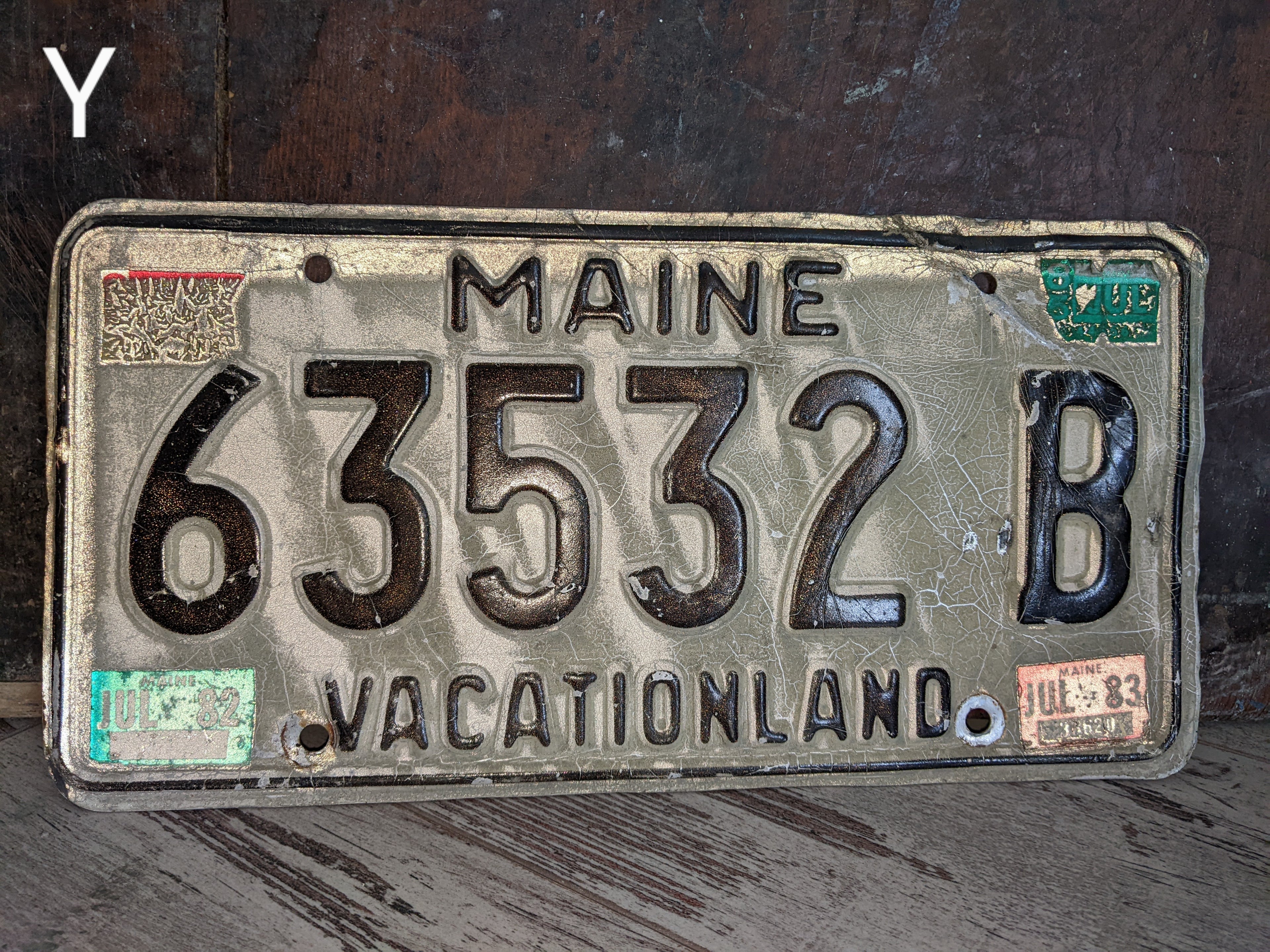 Vintage License Plate