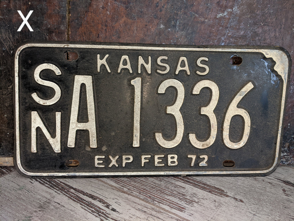 Vintage License Plate