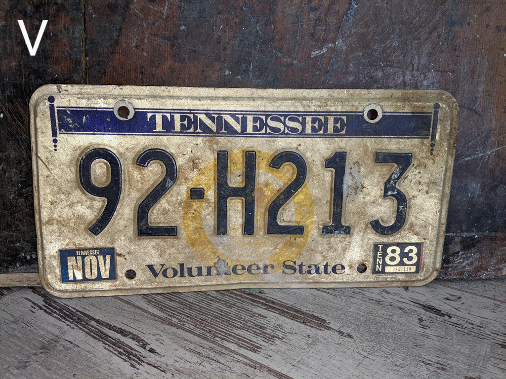 Vintage License Plate