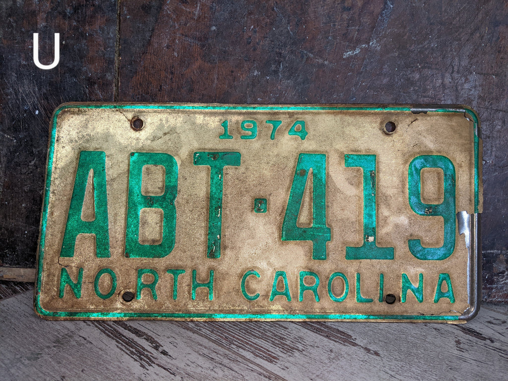 Vintage License Plate