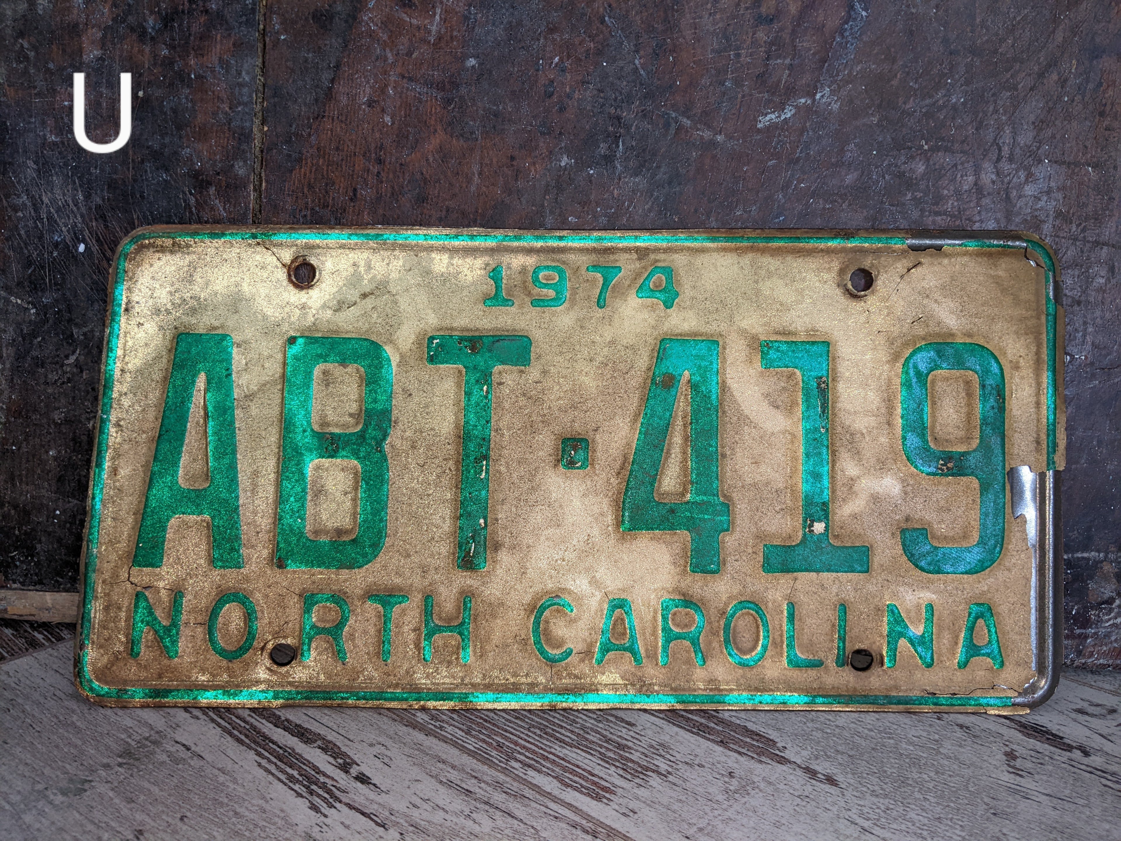 Vintage License Plate