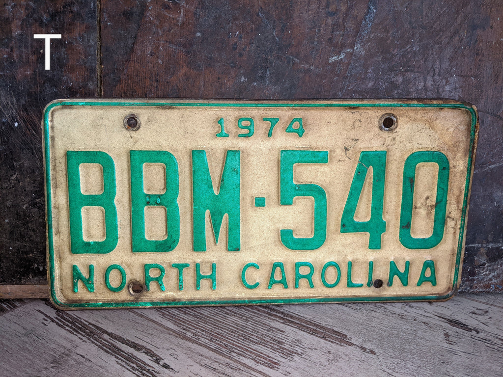 Vintage License Plate
