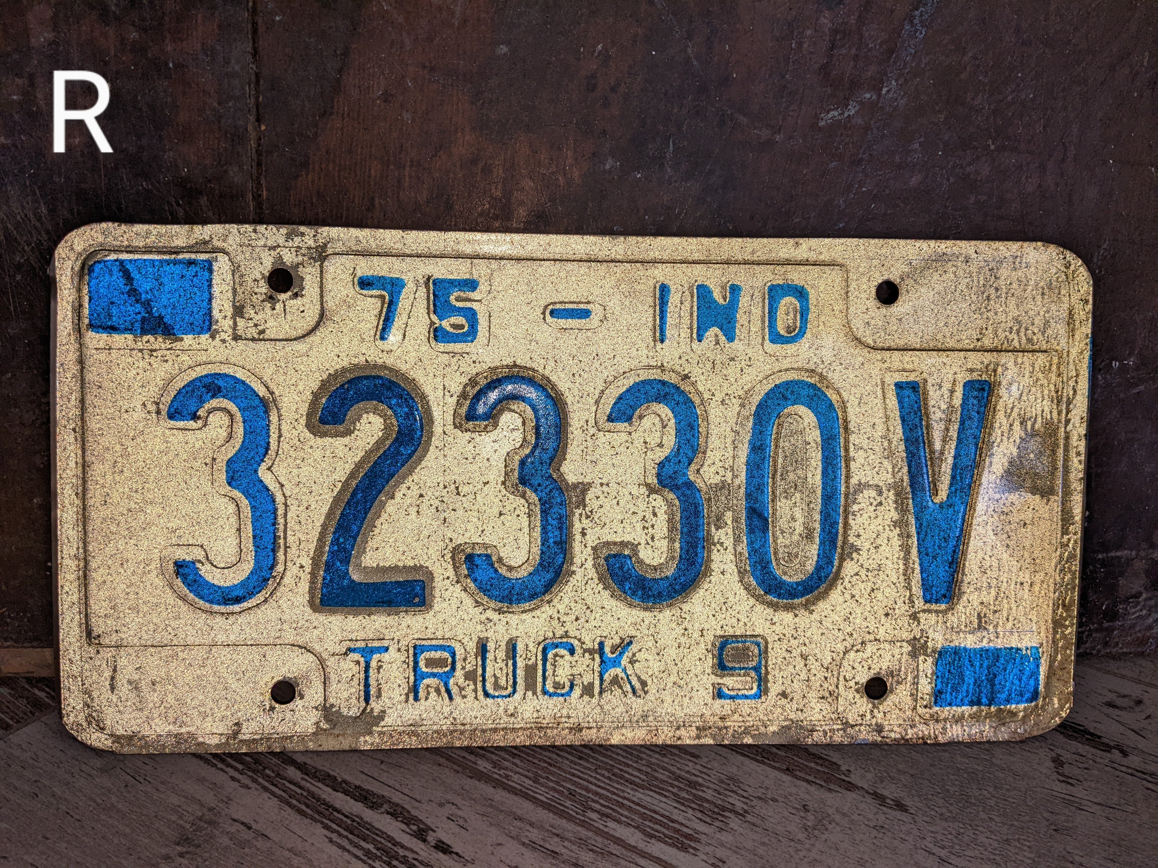Vintage License Plate