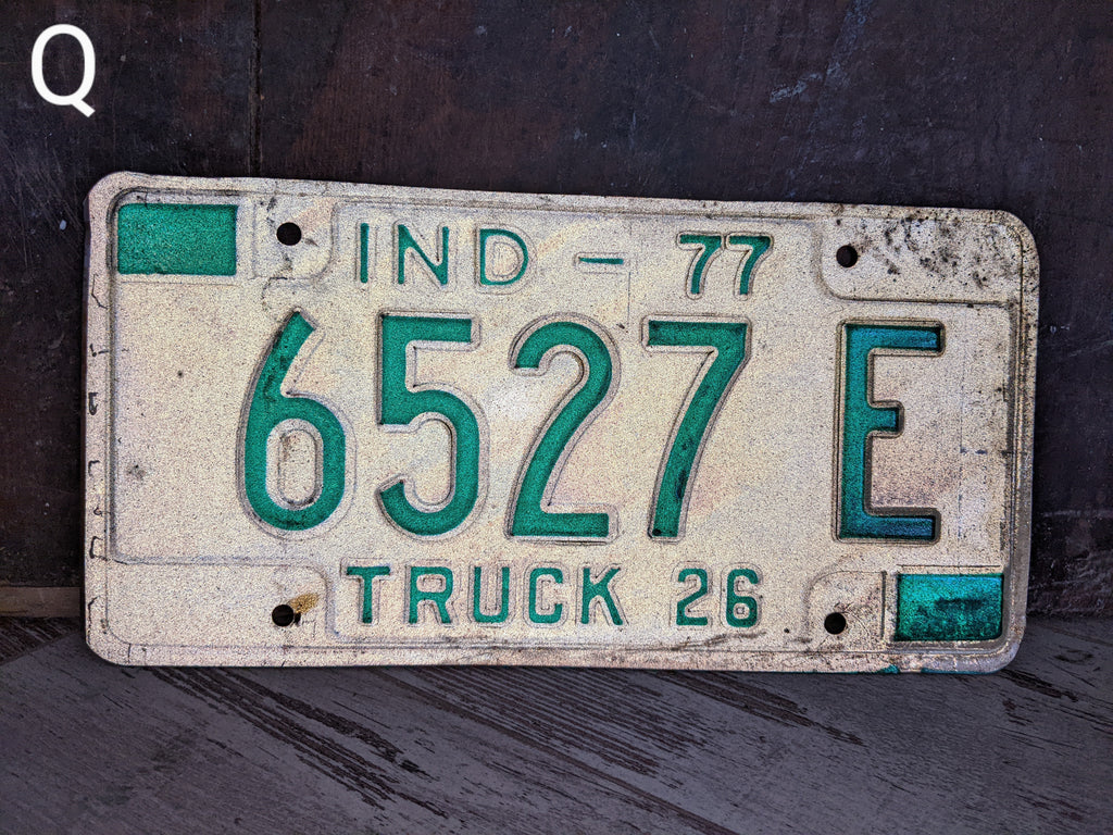 Vintage License Plate