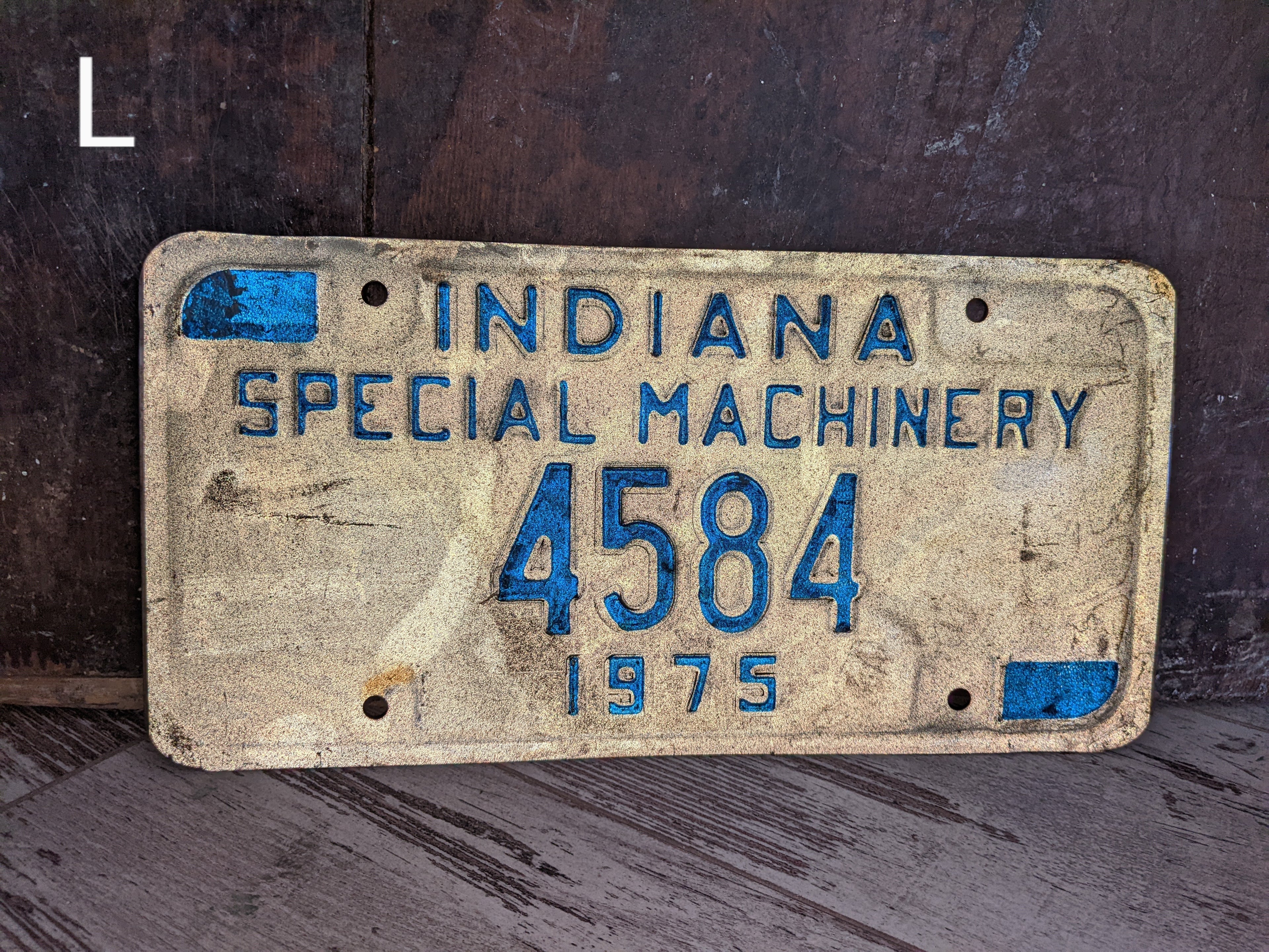 Vintage License Plate
