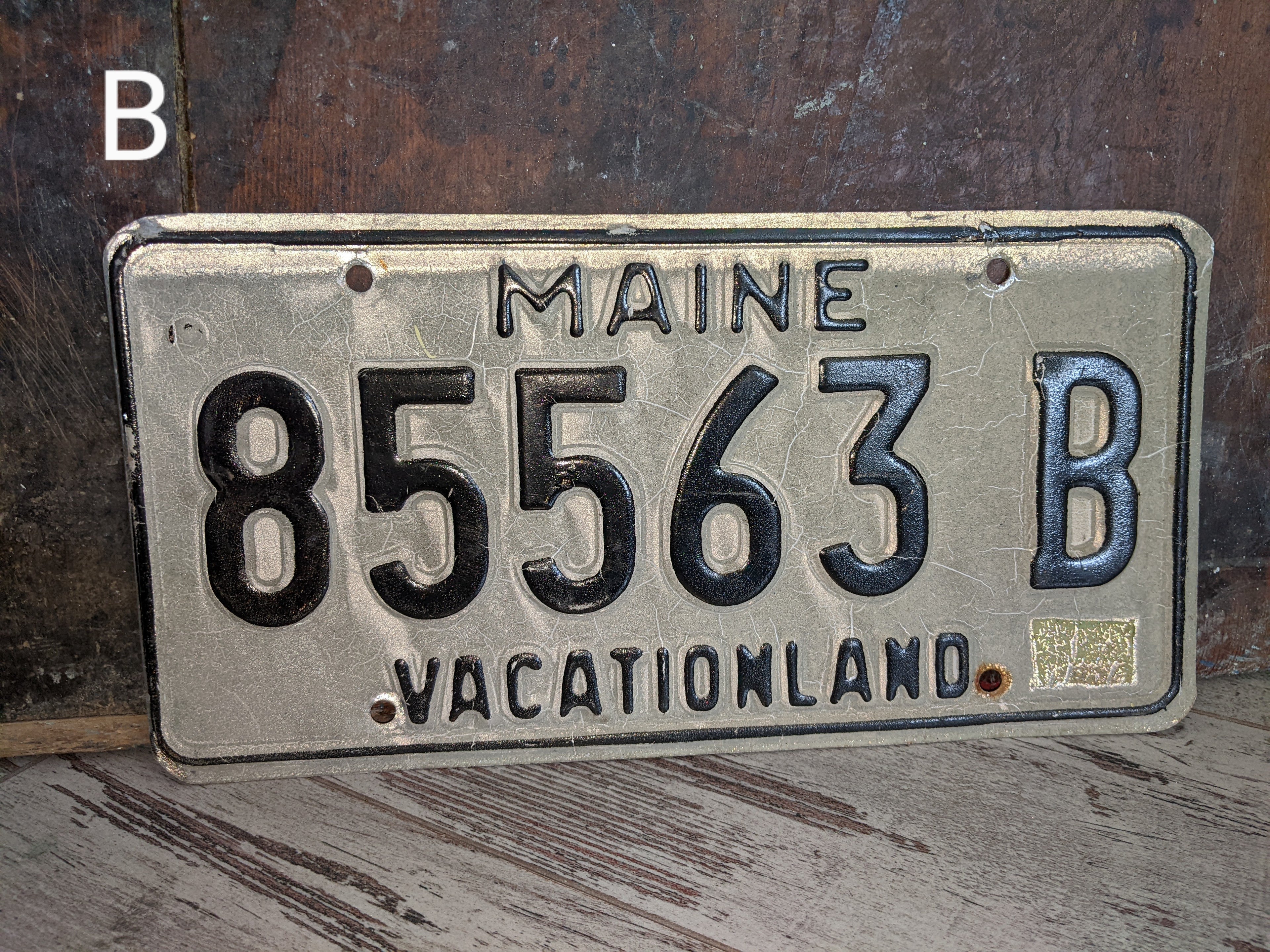Vintage License Plate