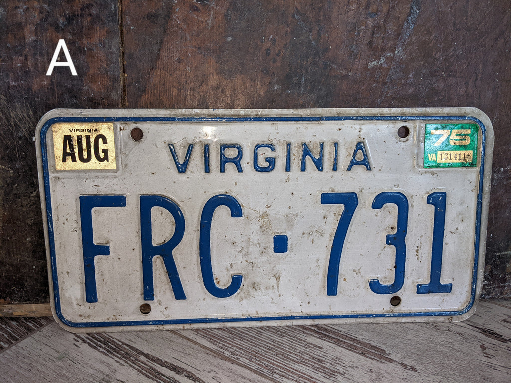 Vintage License Plate