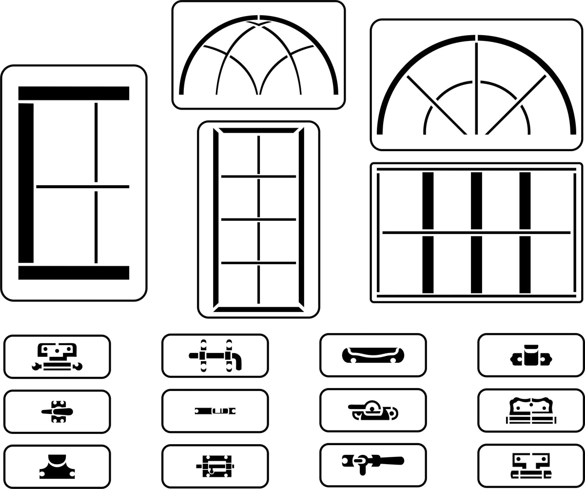 Window Maker Set | JRV Stencils