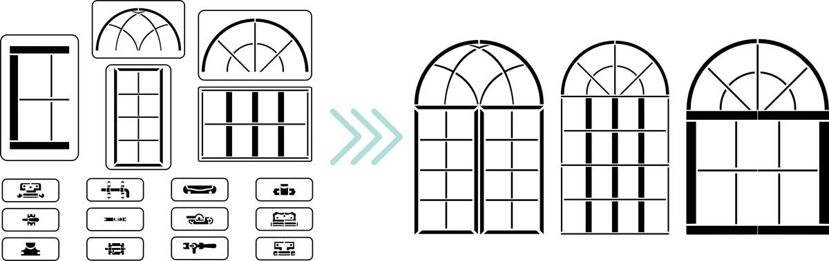 Window Maker Set | JRV Stencils