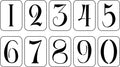 Antique Hand Painted Number | JRV Stencils