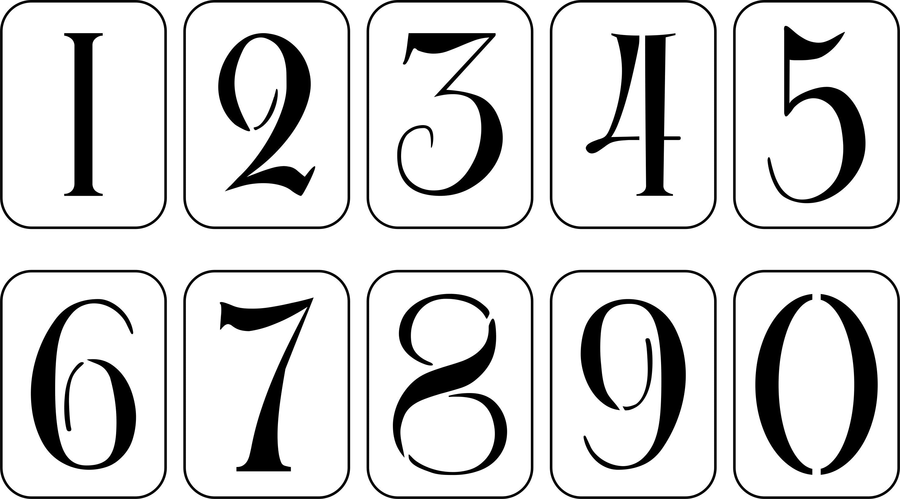 Antique Hand Painted Number | JRV Stencils