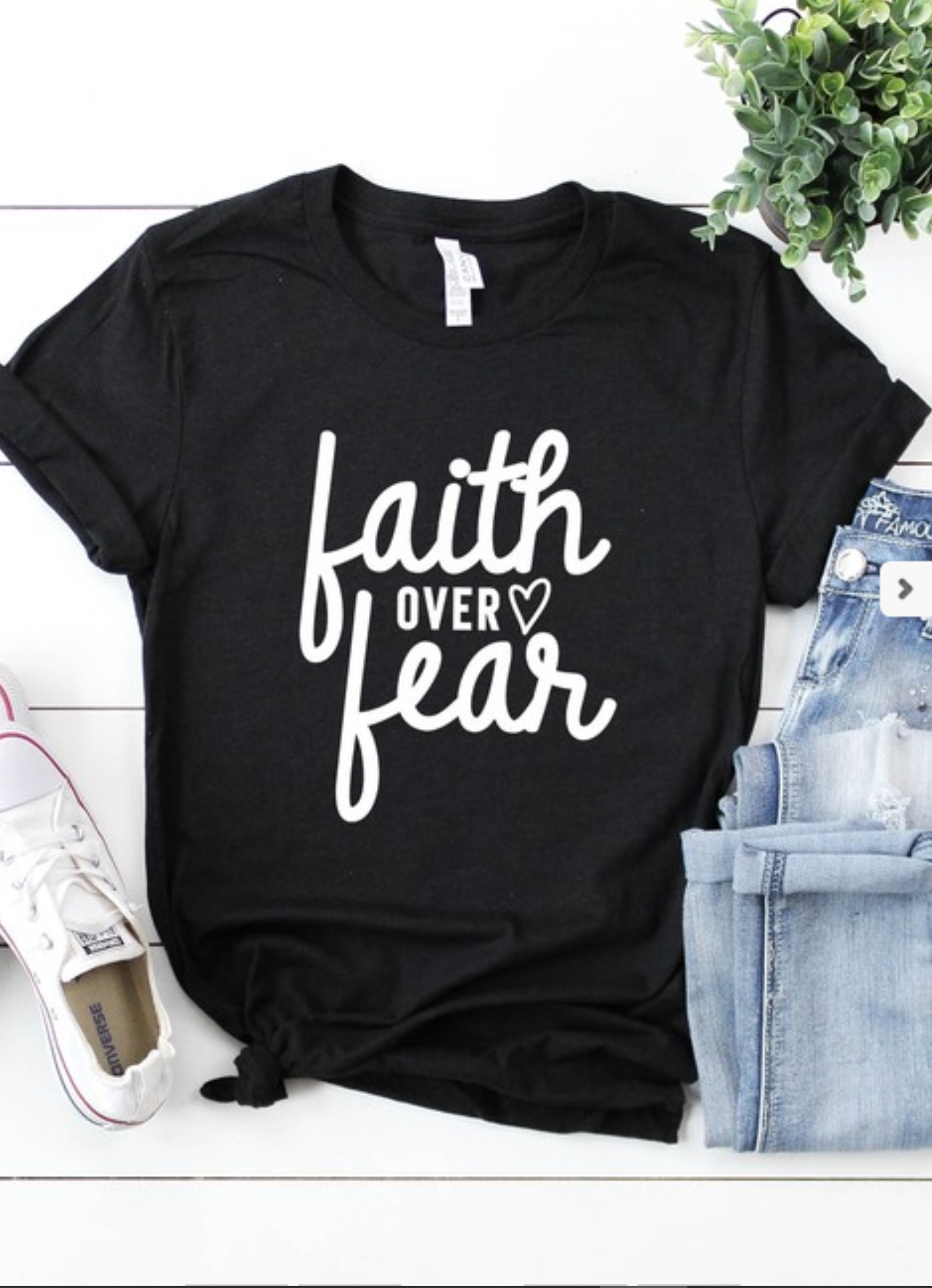 Faith Over Fear graphic tee