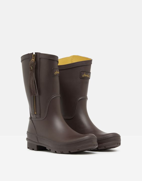 Joules - Rosalind Mid Height Rain Boots with Interchangeable Tassle