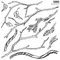 Branches & Vines | Stamp | Discontinued IOD Iron Orchids Designs