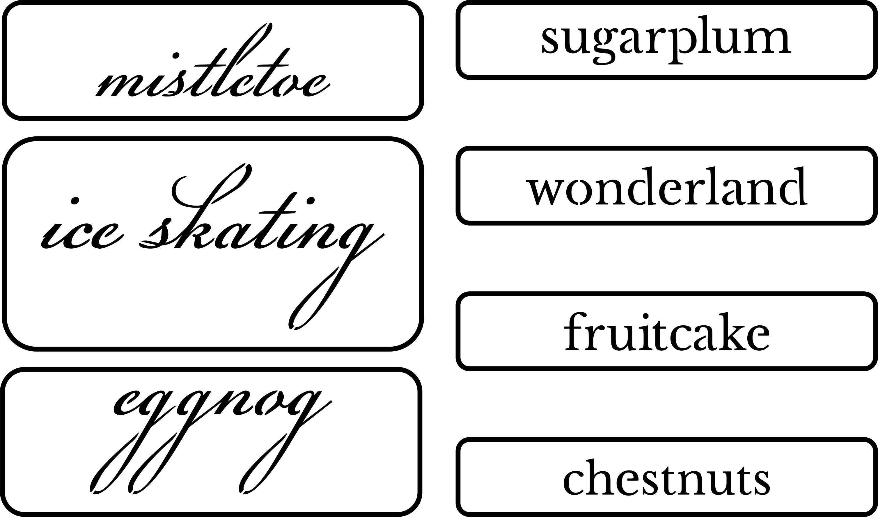 Christmas Word Pack | JRV Stencils