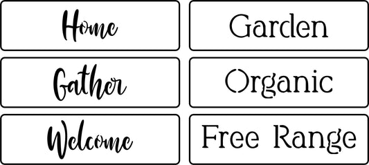 Home Word Pack | JRV Stencils