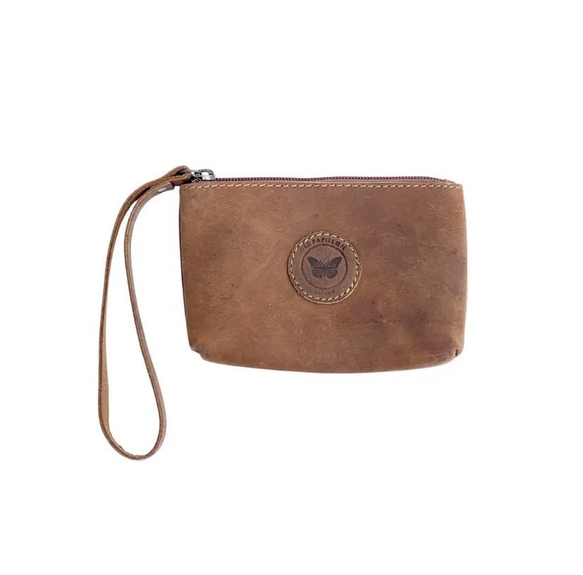 Leather Pouch with wrist band