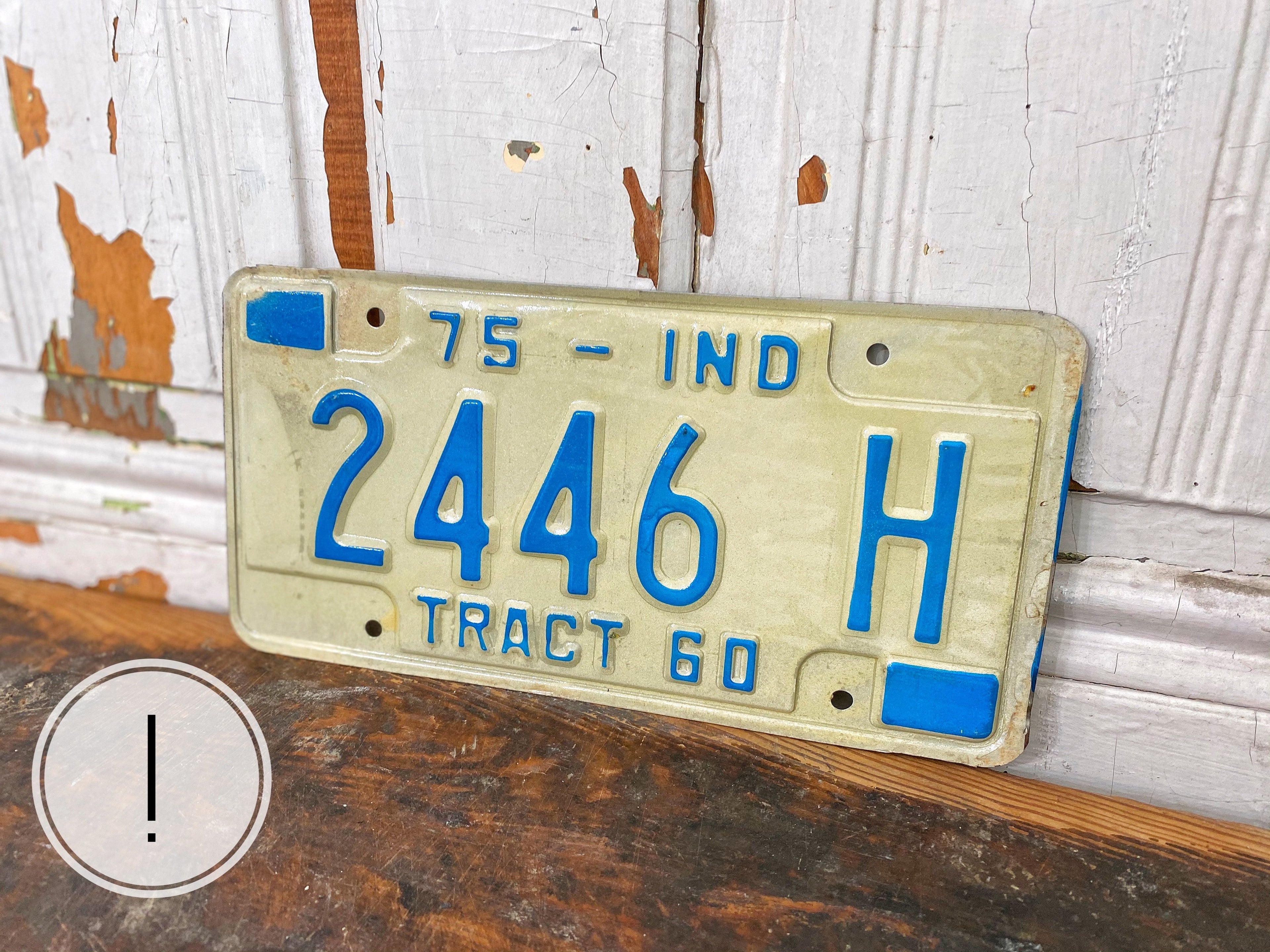 Vintage License Plate