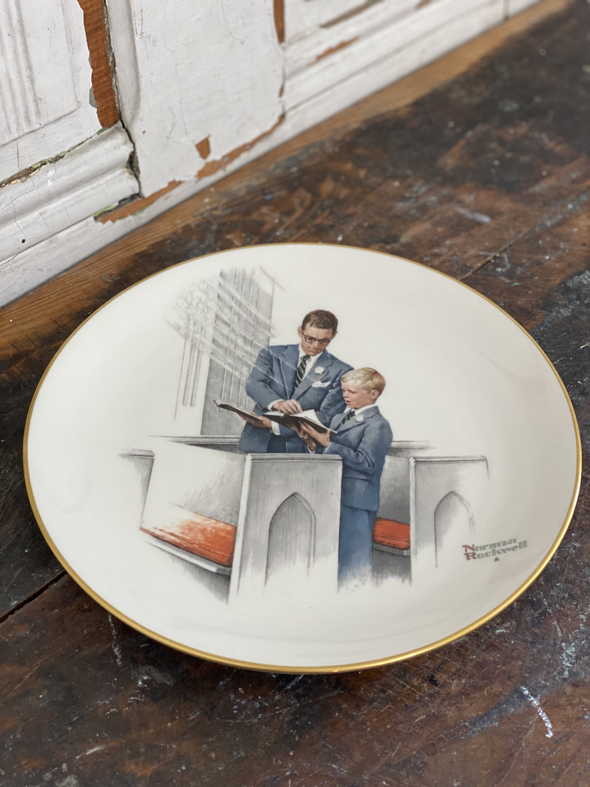 Norman Rockwell Season Plates