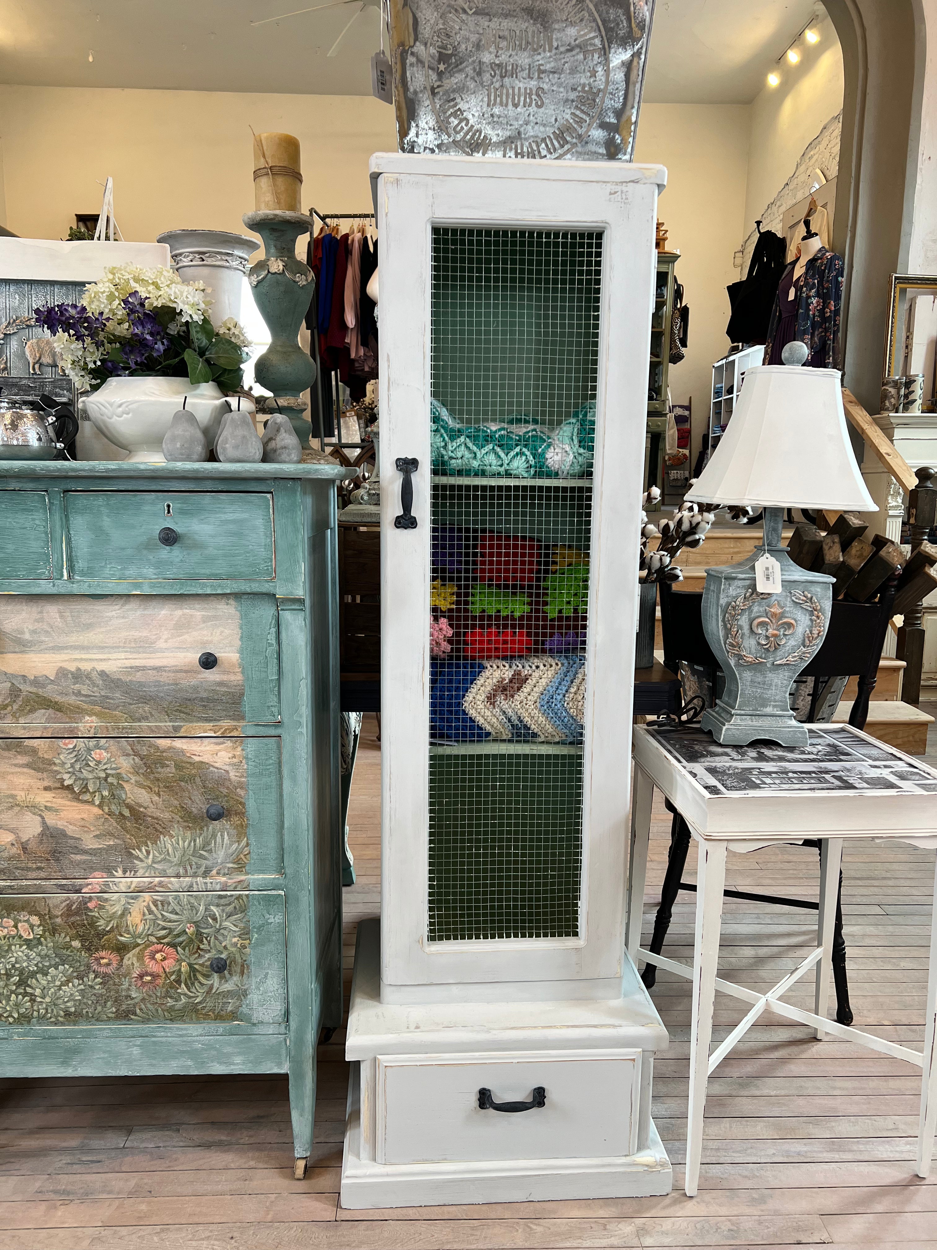 Handmade Quilt Cabinet, solid wood