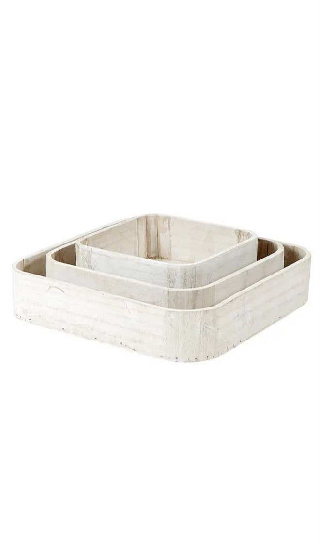 Square Wooden Trays