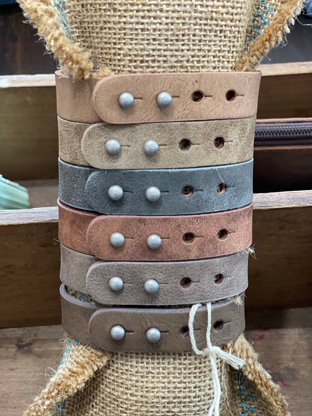 Leather Word Bracelet