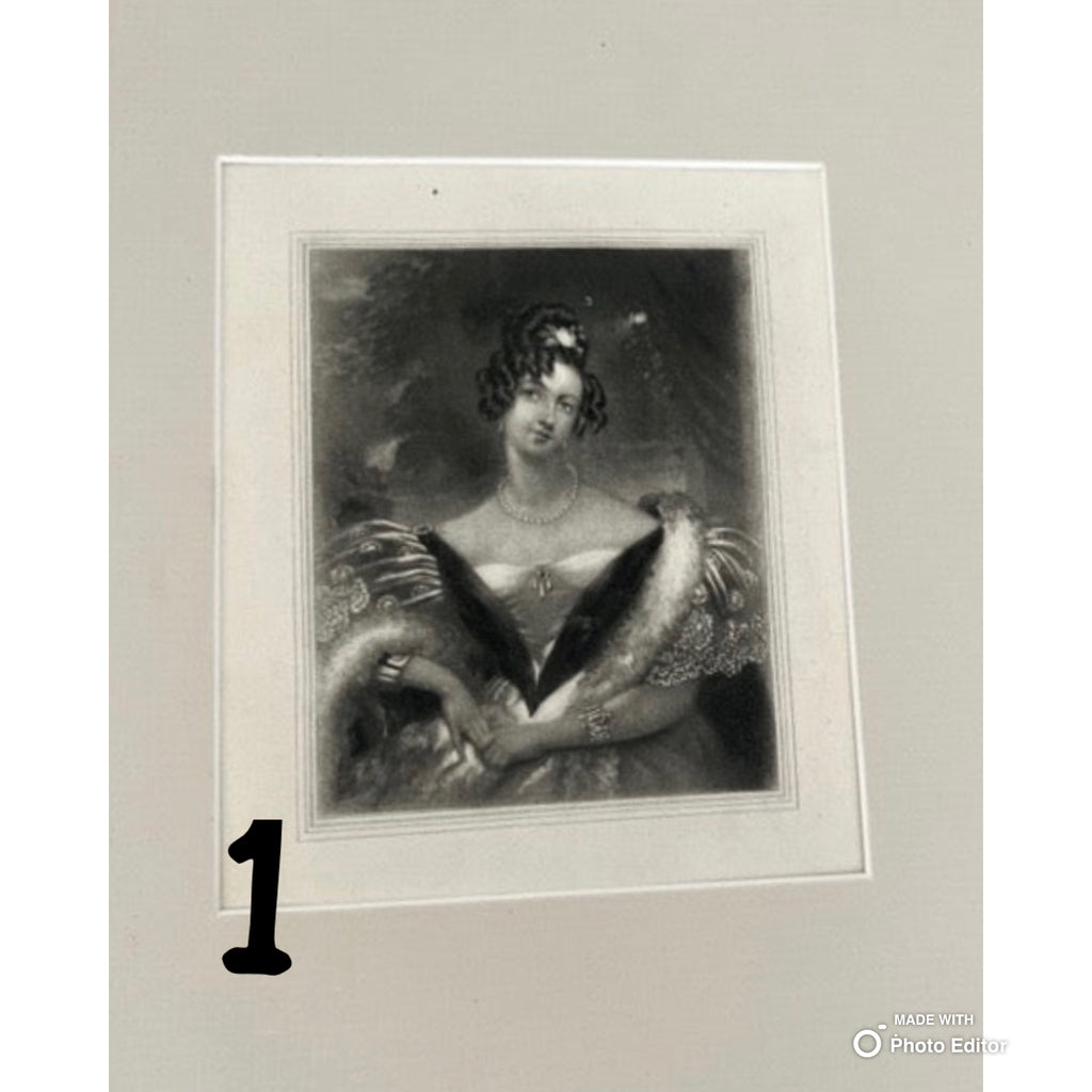 Vintage Matted Print
