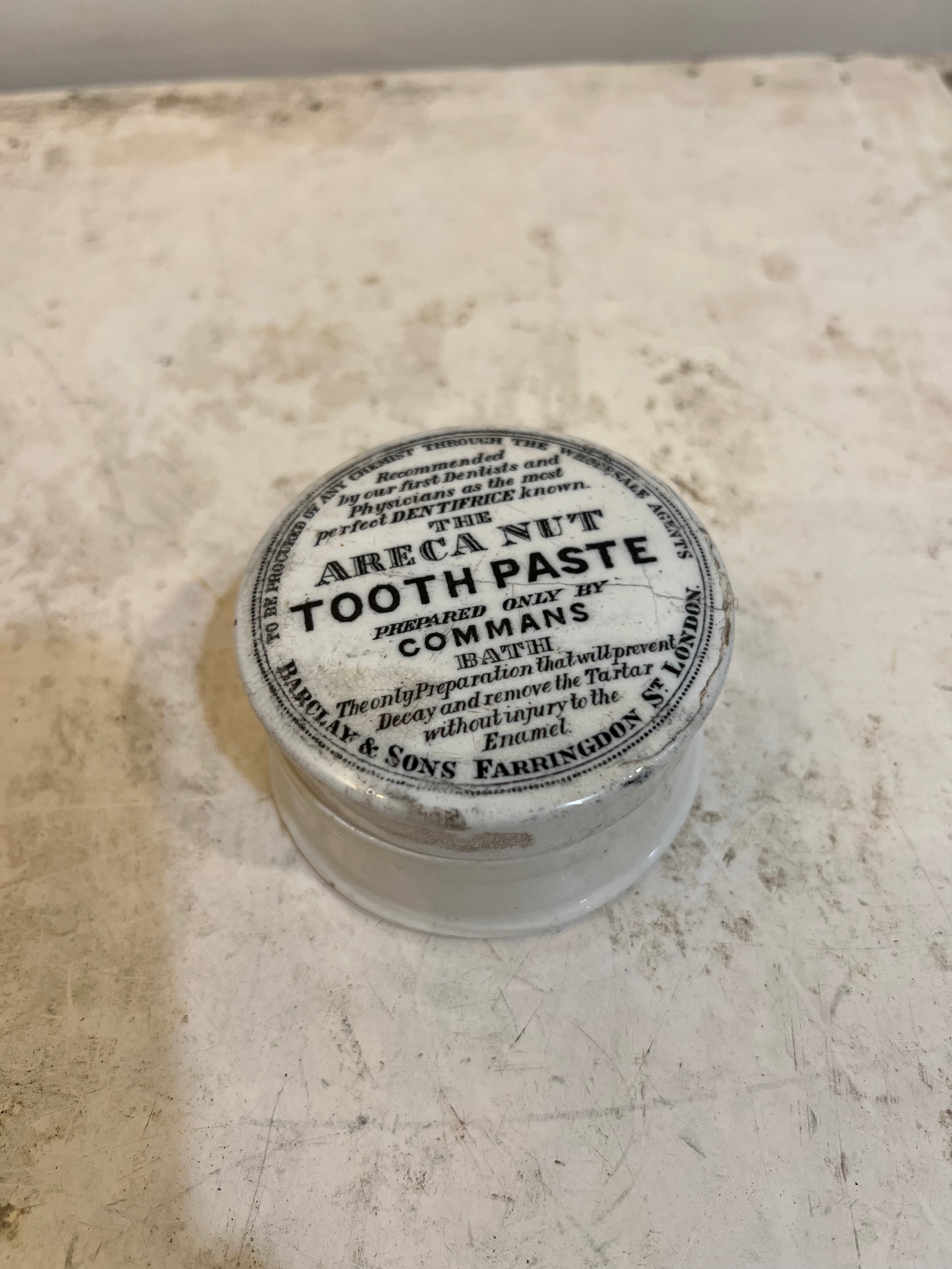 Victorian Areca Nut Tooth Paste Lid Jami Ray Vintage