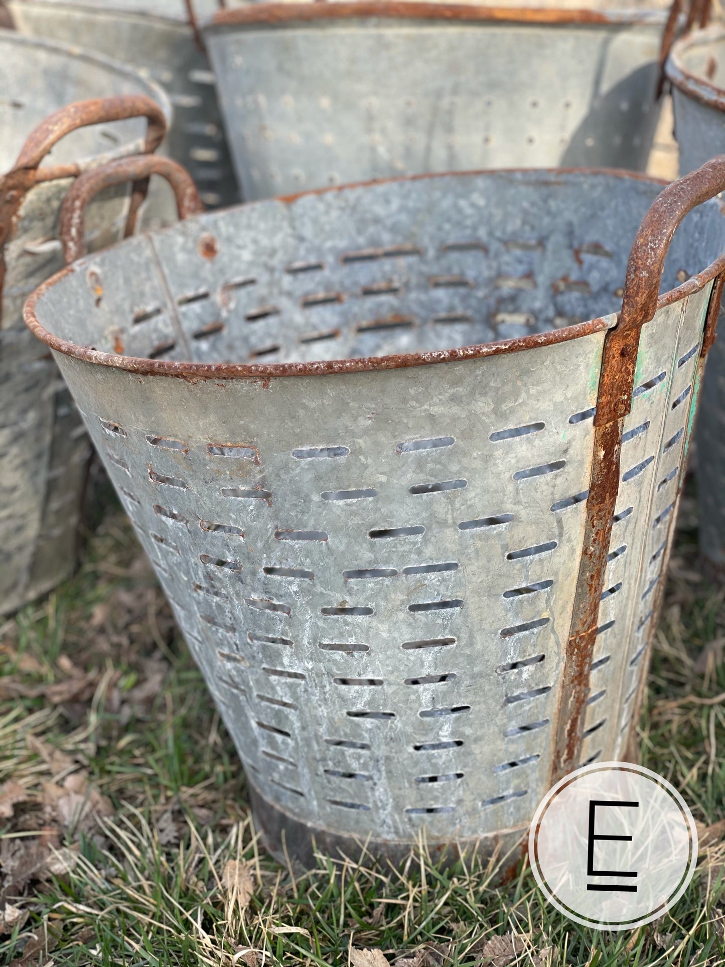 Antique Olive Buckets