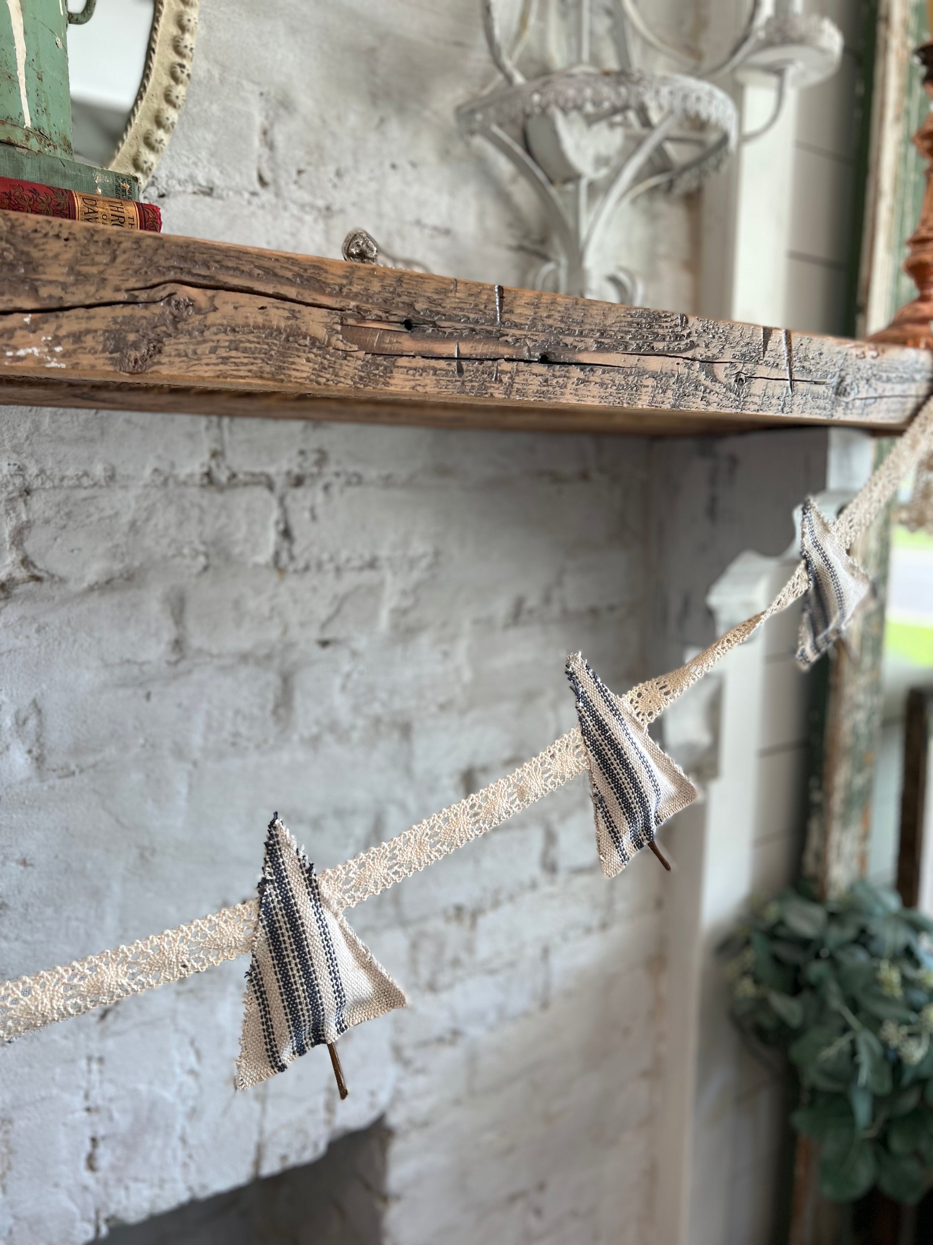 Handmade Tree Garland with English Lace