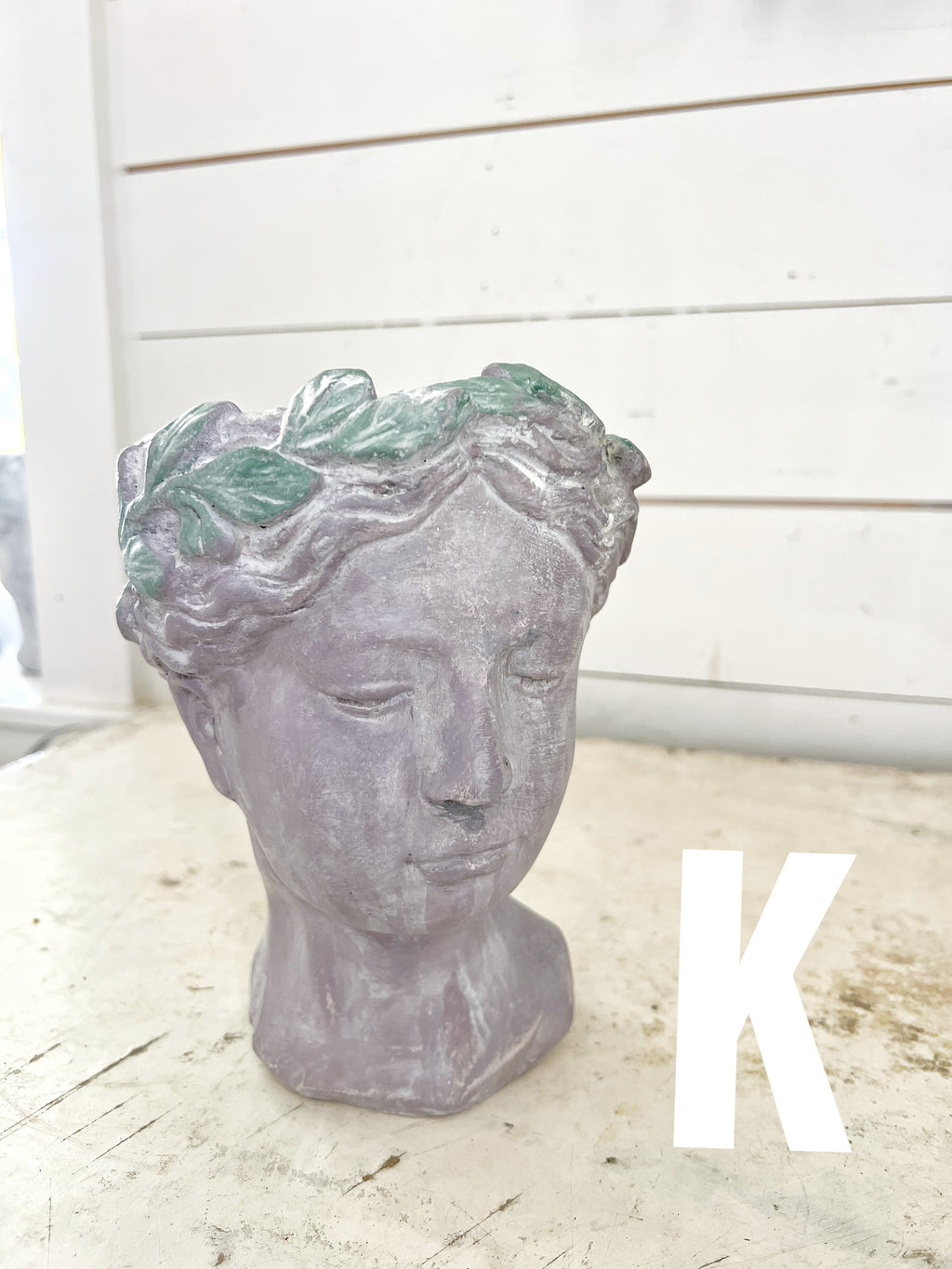 Hand Painted Bust Pots